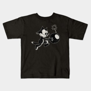 Felix The Cat with Bomb Kids T-Shirt